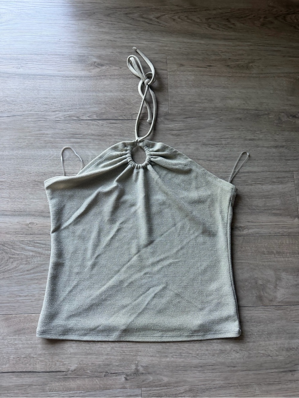 Oak & Fort Women's Halter Top - Light Sage Green - Large
